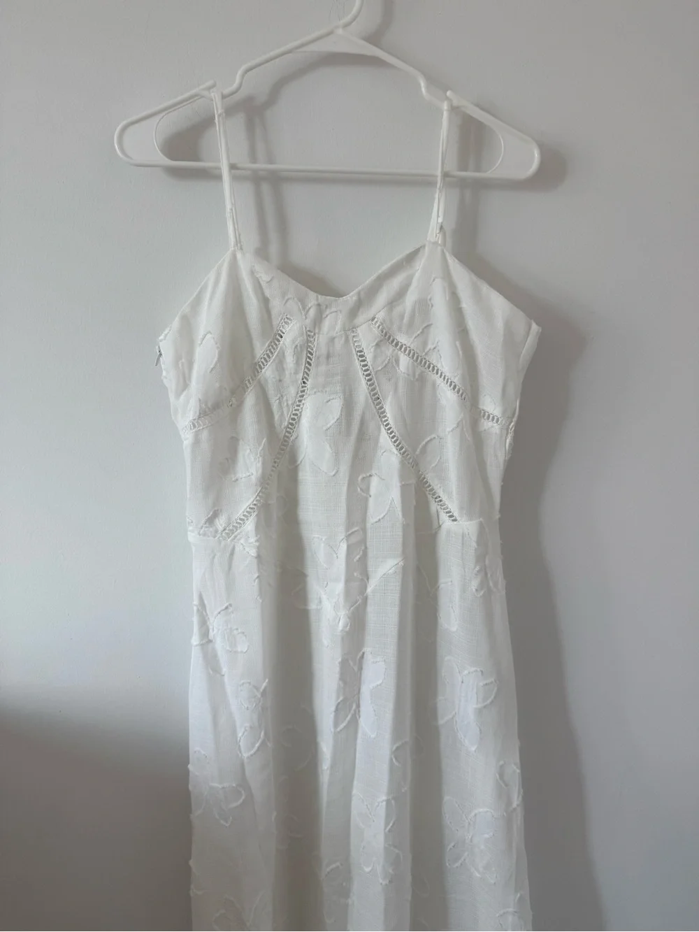 NWT Amazon White Floral Maxi Dress - Picture 3 of 7